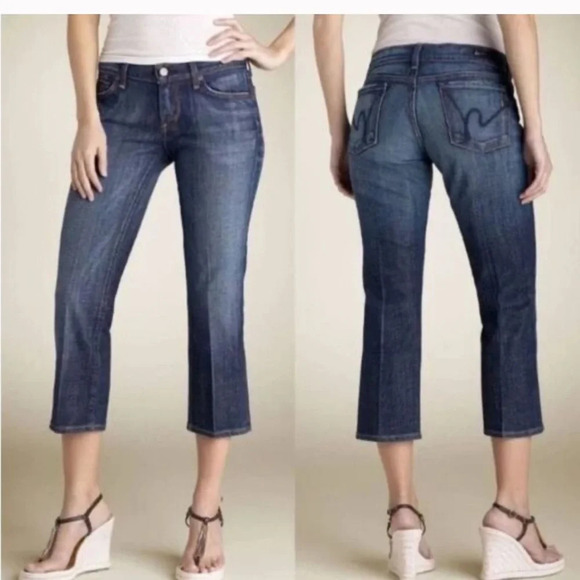 Citizens of Humanity Kelly #063 Low Waist Cropped Jeans Size 26 - Picture 5 of 9
